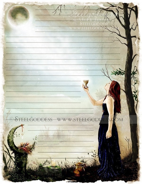 Enchanting Moon Parchment Paper - Set of 10