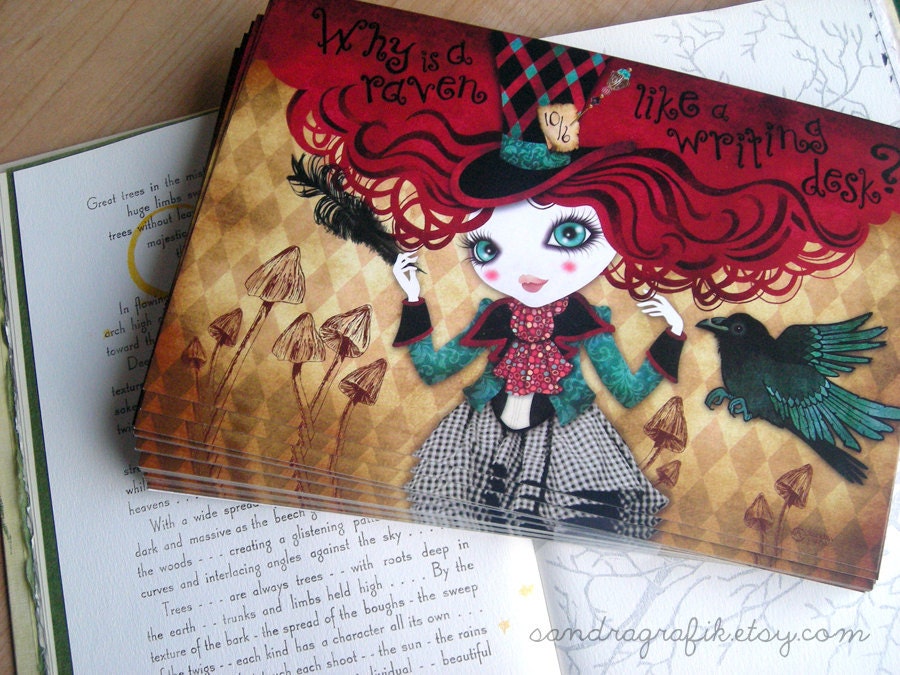 Mad Riddle Oversized Postcard Print