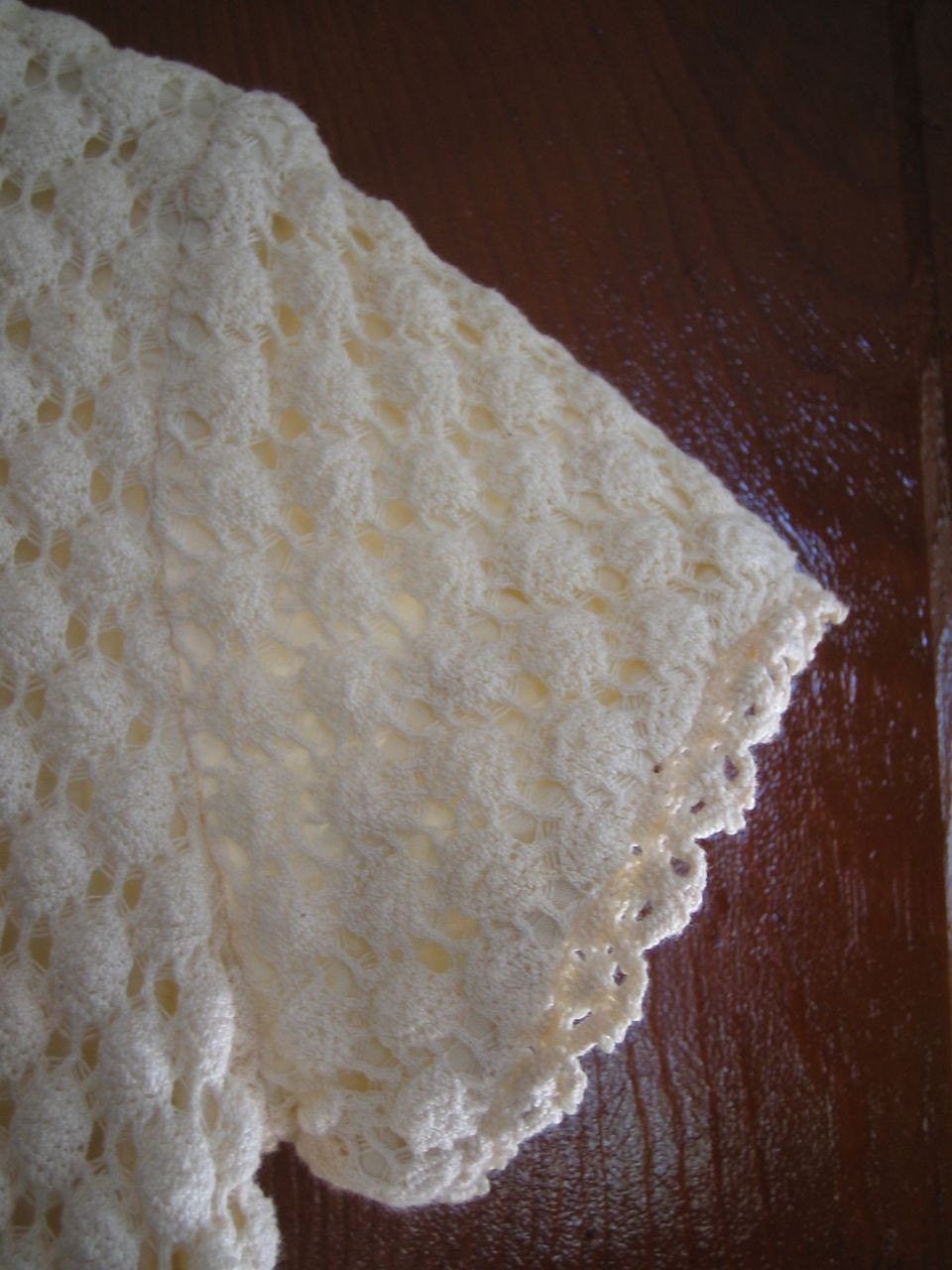 reserved for tinakandilas.....Vintage Marshall Fields crocheted girls party dress