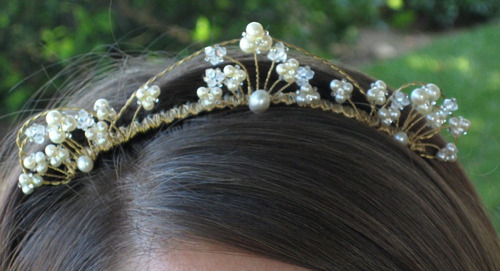 Alissia Gold tone Hair comb- was 320 -SaMpLe SaLe
