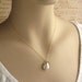 Bridesmaid Gift Set, 3 Coin Pearl & Gemstone Necklaces, Initial Tag, Gold Fill, Custom Color, Personalized Jewelry, Letter, Pearl Necklace
