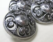 10 Silver Celtic Filigree Buttons