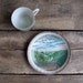 vintage 1950s souvenir tea cup and saucer // Pennsylvania Grand Canyon