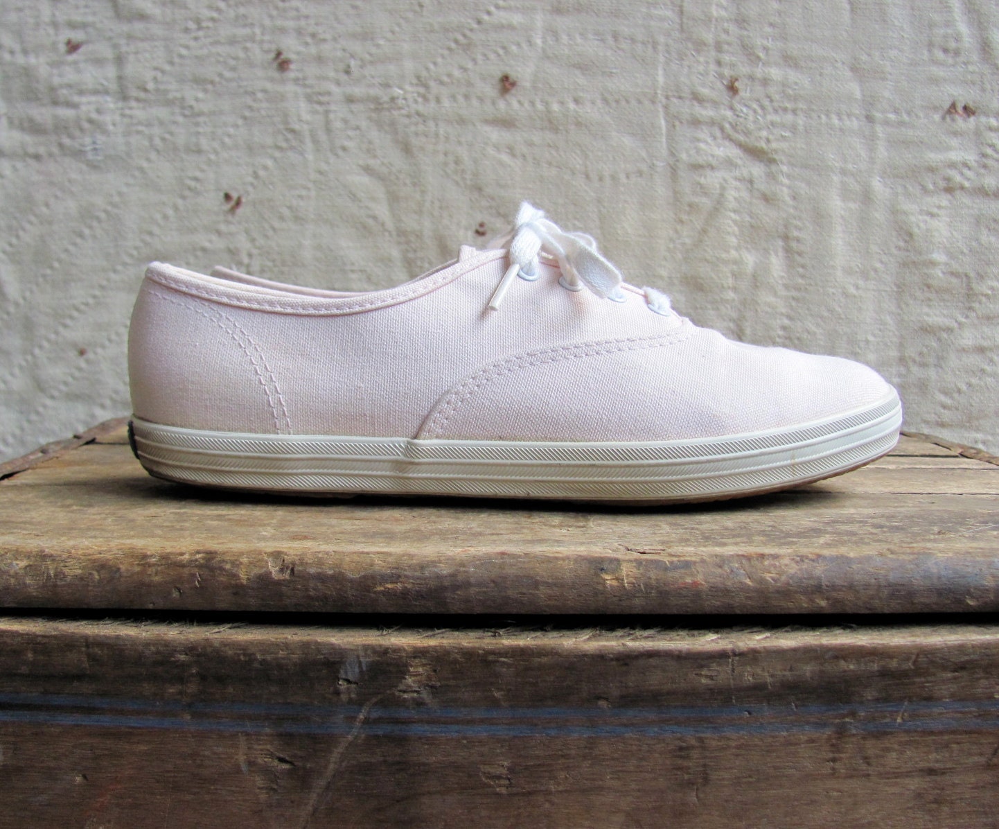 vintage 1980s powder pink keds sneakers 7