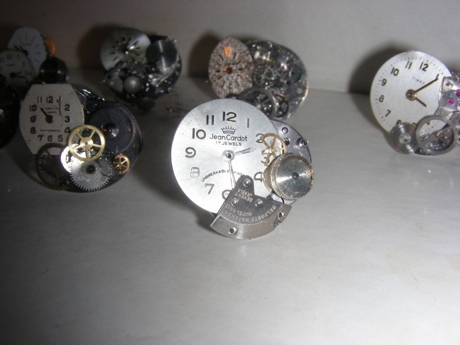 Amazing Watch Sculpture Rings STEAMPUNK