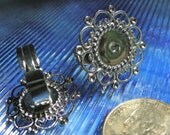 Fancy, Silver, Adjustable rings w/ 30mm Pad (12)