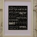 Sewing Words Subway Art