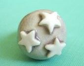 Earthy Stars Porcelain Ring