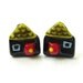Little Cottages Fused Glass Stud Earrings