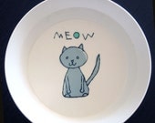 Melamine Meow Bowl