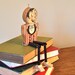 RESV Katherine Vintage circus figurine made of wood Ladies and Gentlemen - vintage shelf sitting circus ringmaster dapper guy