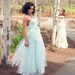 Tangled up in Blue Silk Organza Wedding Gown