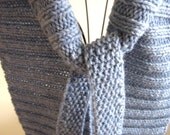 Knit Scarf - Denim Wrap