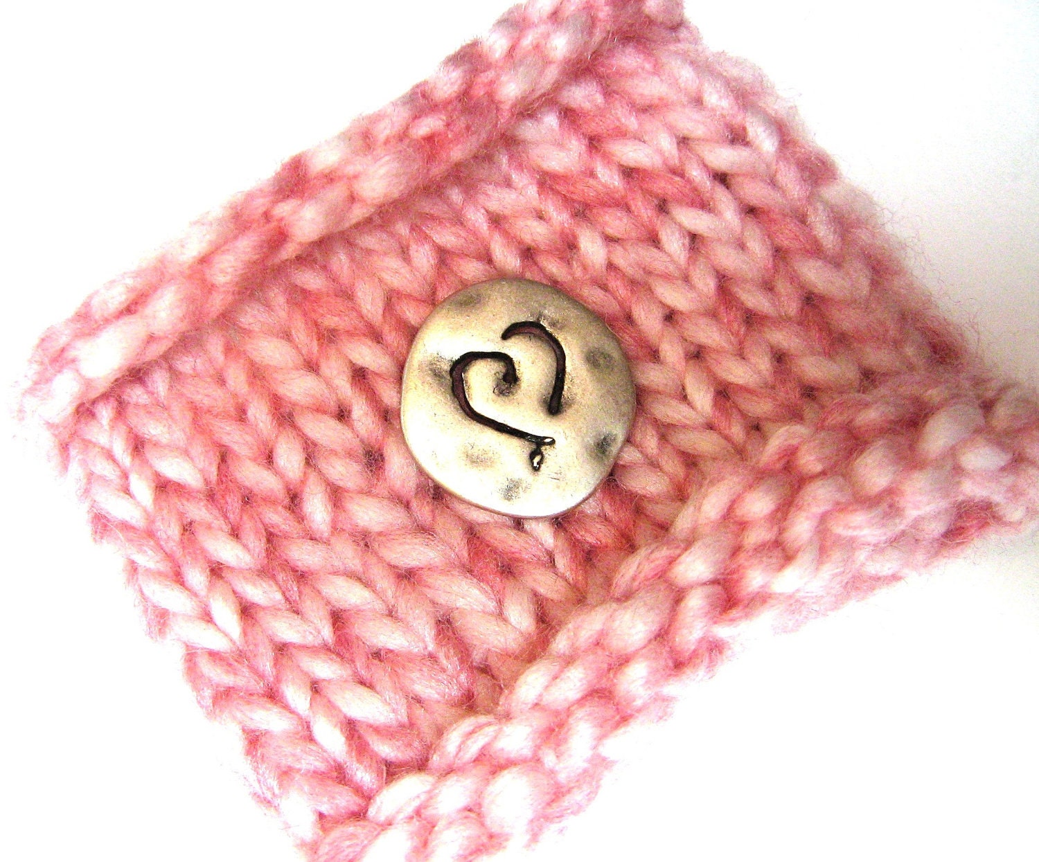 Knit Wrist Cuff - Dusty Pink
