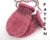 pdf Knitting Pattern - Baby Mitts on a String