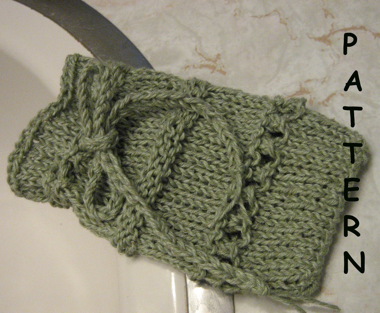 pdf Knitting Pattern - Spa Soap Saver Sack