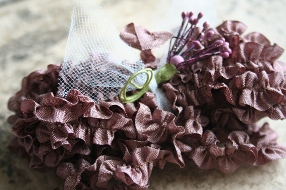 mahogany handmade lingerie trim seam binding ruffles