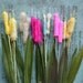 vintage millinery spun cotton cattails made in Japan