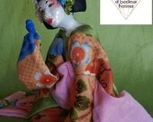 Geisha Doll Sakura a Maiko in springtime kimono Pink Blue Pale Green Dolls of Excellence Nominee