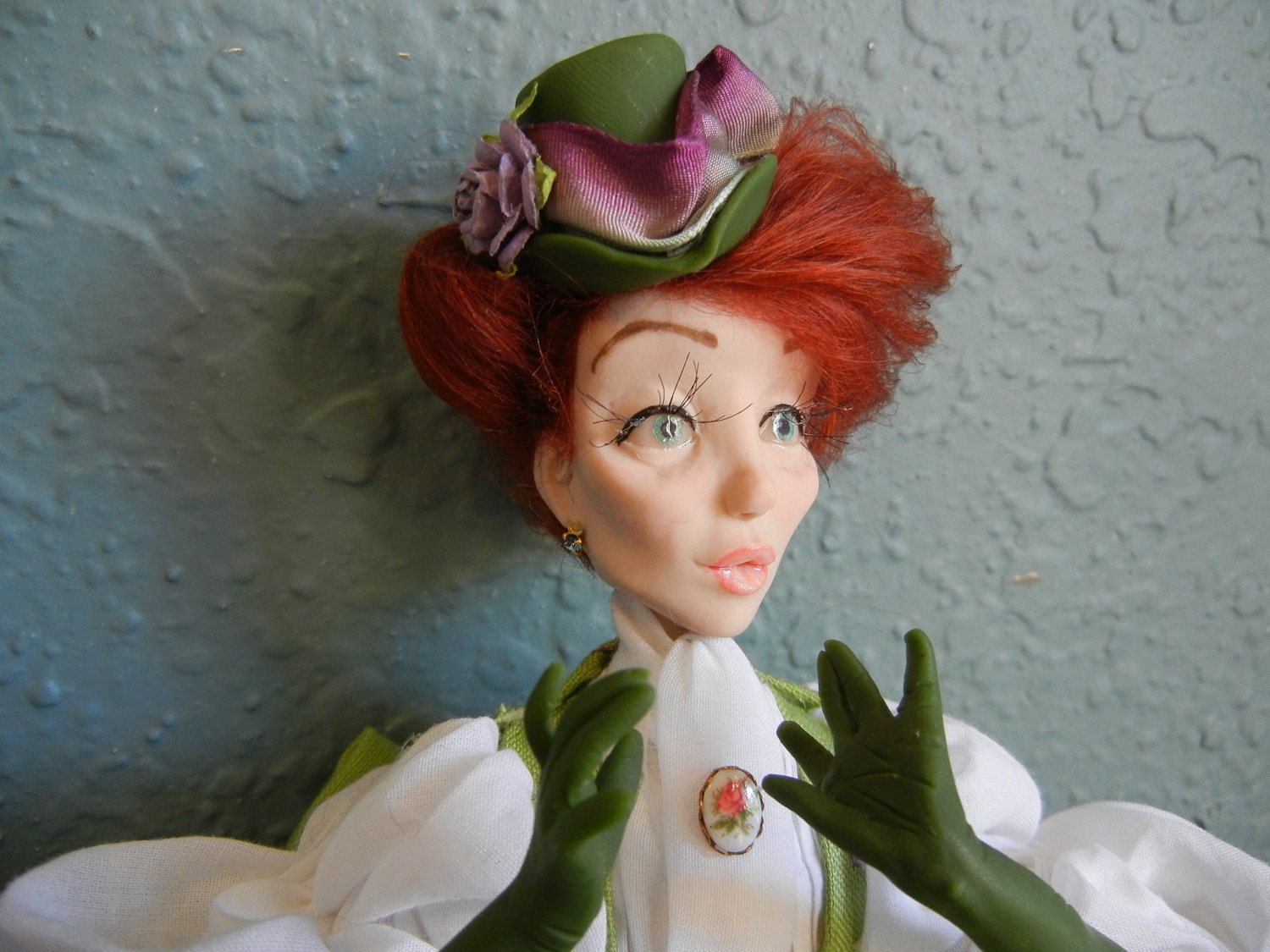 Forget Me Not Custom Made One of a kind art doll