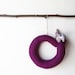Letter O with bird. Christmas ornament. Felt Decoration, wall hanging.