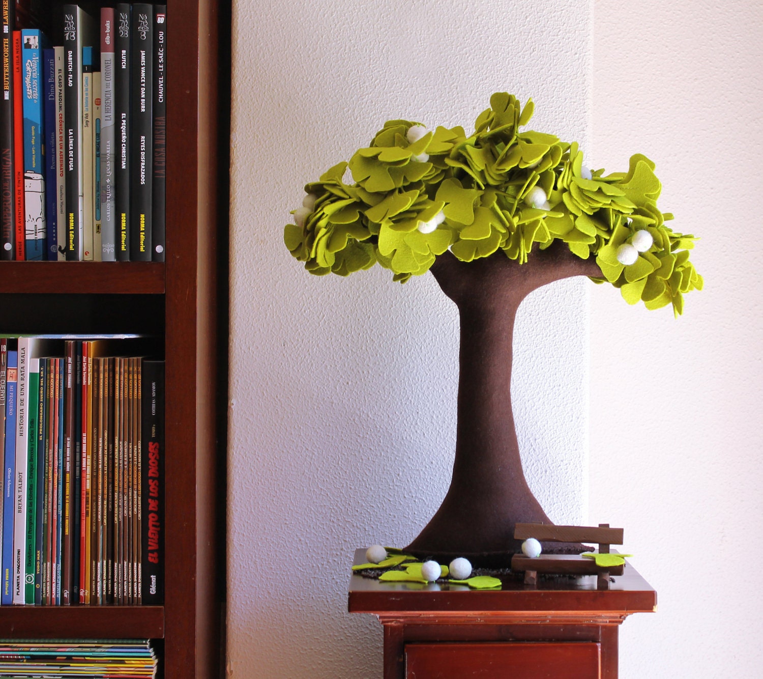 Ginkgo Biloba - Felt Tree. Home Decor.