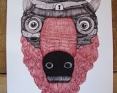 Keeping Slumber Under Lock LIMITED EDITION PRINT of 100