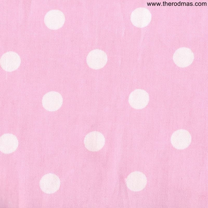 Cotton Fabric Pink Polka Dot Fabric 1 Yard By Rodmassupplies 6429