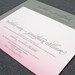 NEW Rachel Pink Ombre Wedding Invitation (Sample)