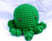 Kelly Green Octopus Amigurumi