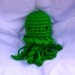 Kelly Green Jellyfish Amigurumi (crocheted stuffed animal)