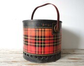 Vintage 1950's Hamilton Skotch Plaid Portable Grill. Picnic BBQ's