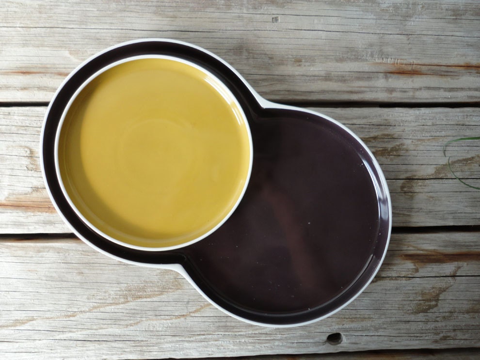 Block Chromatics Germany. Gold Brown Plate Set