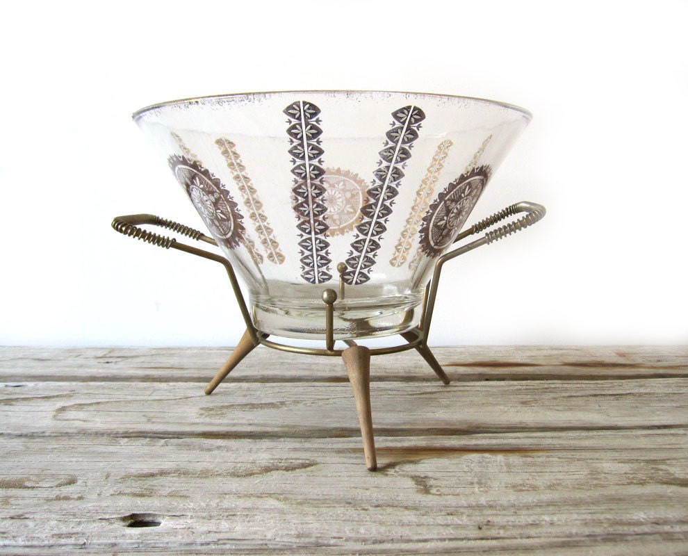 Atomic Serving Bowl on Stand
