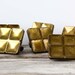 Vintage Brass Hardware. Large Square Drawer Pulls