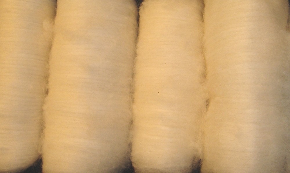 Roving Fiber Top Merino Yak Alpaca Blend Spinning Fiber Batts 3.7 ounces