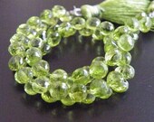 Peridot Briolette Faceted Green Onion Briolette Outstanding AAA 5mm Full strand Wholesale
