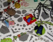 Fused Glass Pendant and Earring Close Out SALE was 20.00