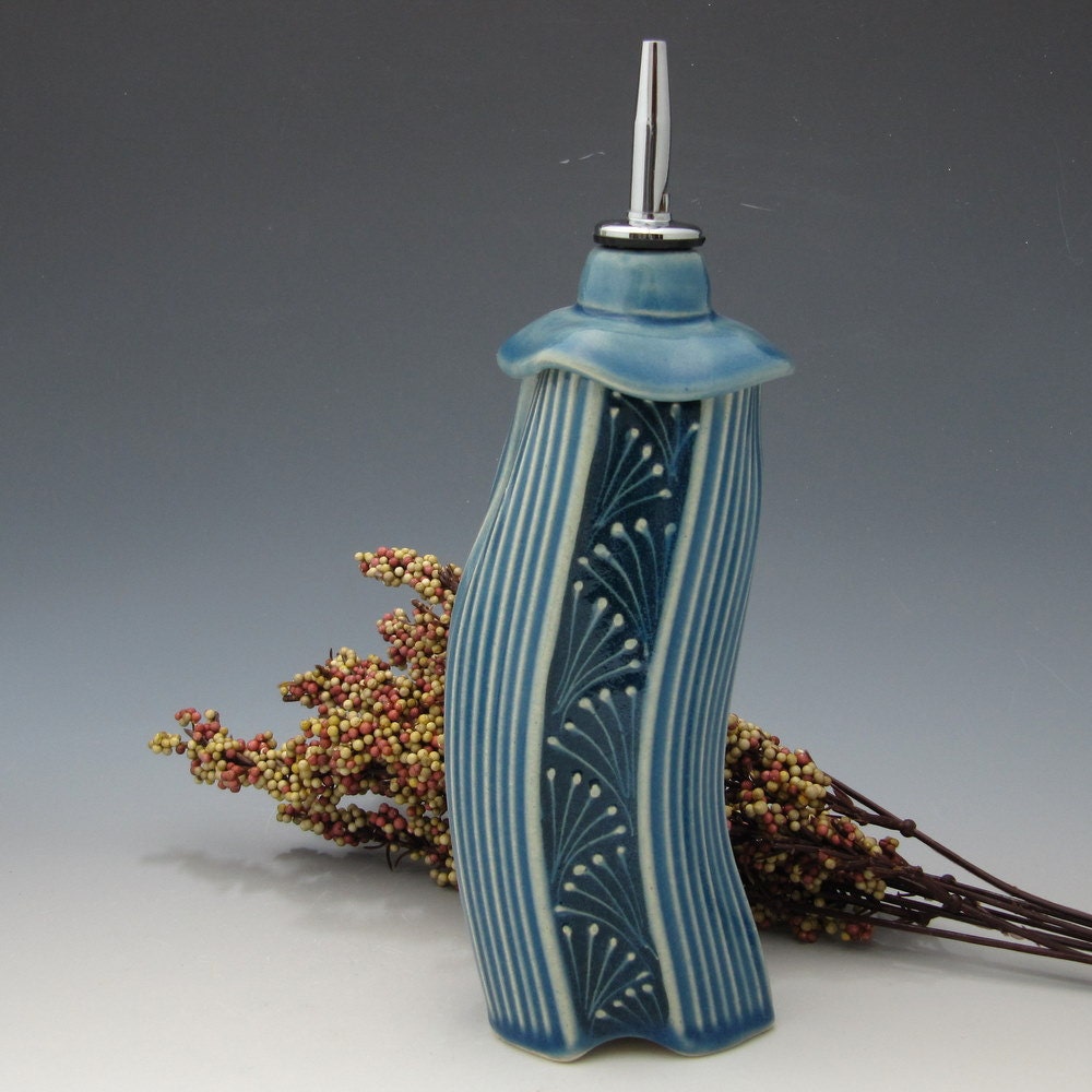 Handmade Whimsical Oil Vinegar Bottle/ Soap Dish/ Cup RESERVED for Suzi Beber