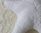 Upcycled Chenille Starfish Pillow - Small-