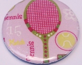 bottle opener pink tennis fabric covered bottle opener key ring