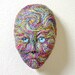 Alien Face Mask Sculpture Galaxy