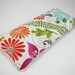 Eye Pillow with Removable Cover (100% Organic Flaxseed and Lavender Filler) - Colorful Flowers