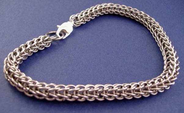 Sturdy Stainless Steel Chainmaille Bracelet