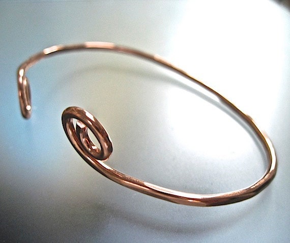 Primitive Rustic Copper Cuff Bracelet Eco Friendly Fashion Jewelry