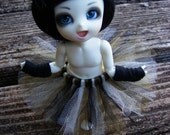 black, cream, & brown pkf/lati yellow/monster high tutu.