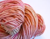 Blush. Hand Painted Upcycled Yarn