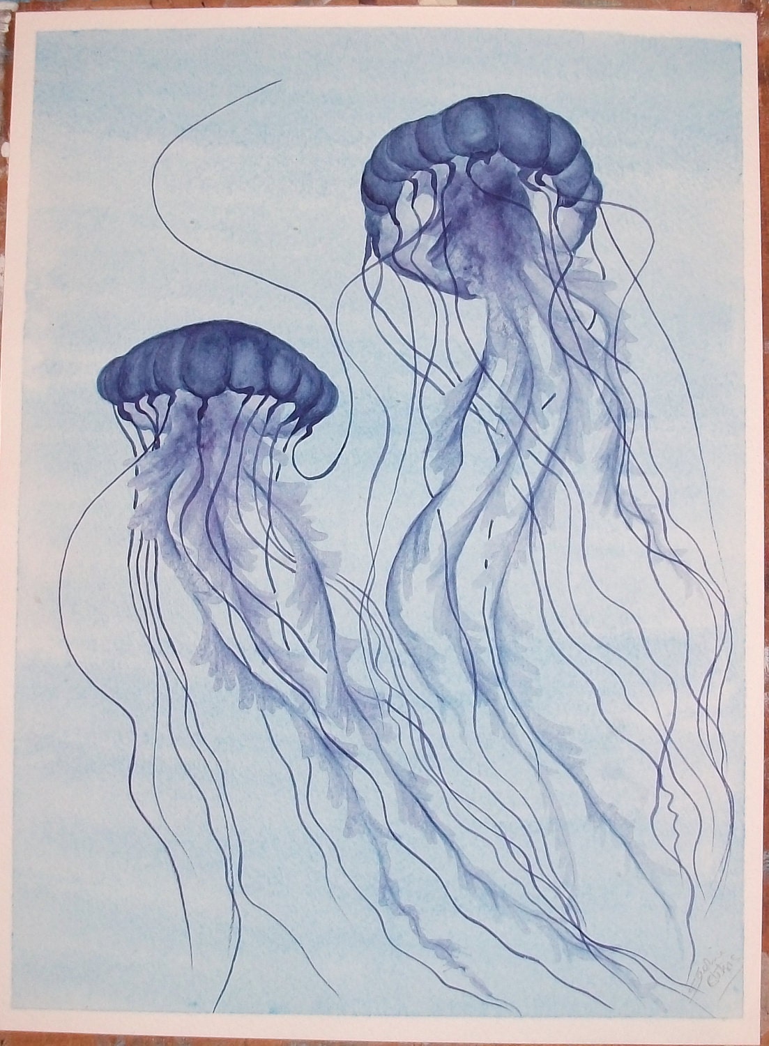 Blue Jellyfish No.9 - Original Painting