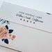 RESERVED for Jen - Tea Roses Bow-Tie Wedding Invitation