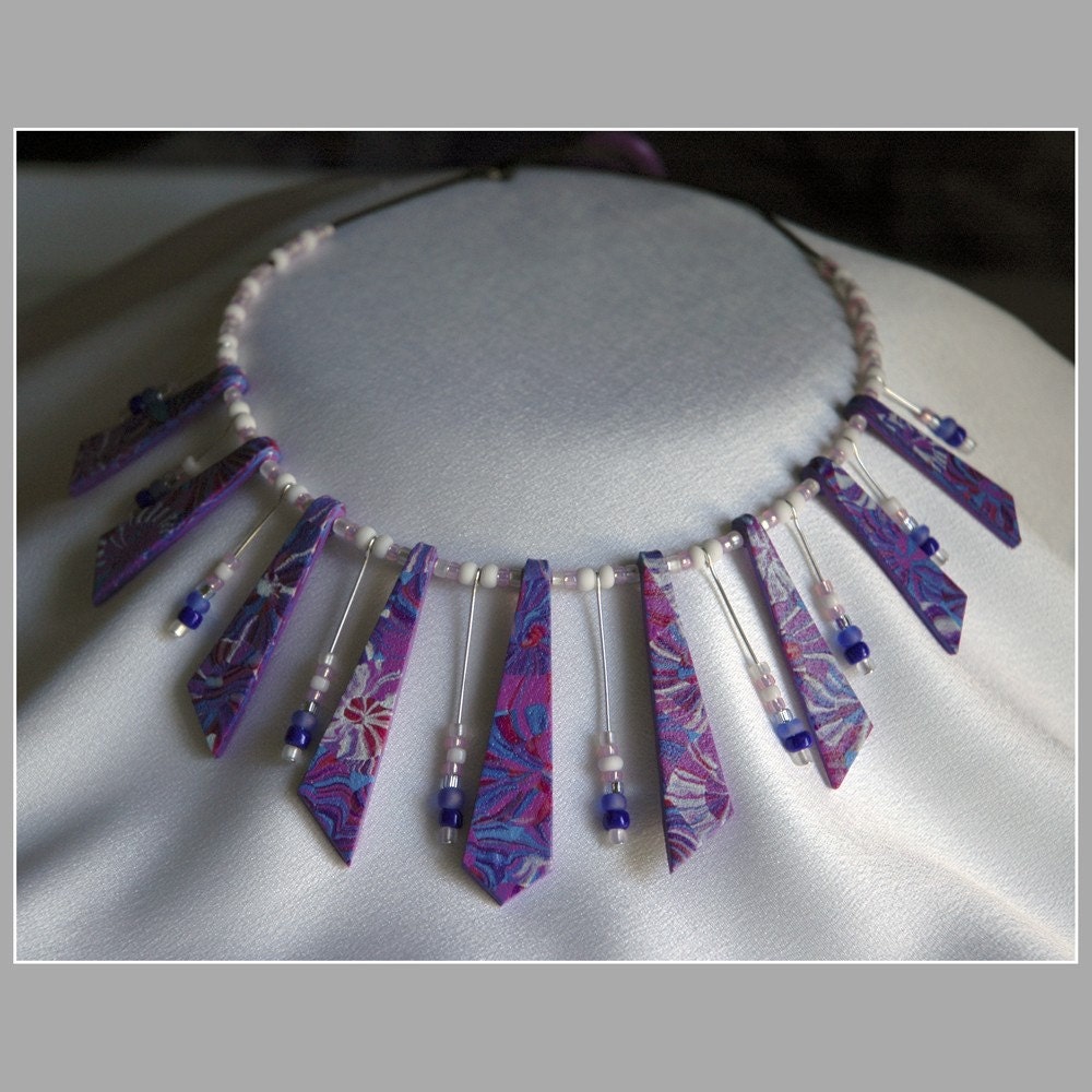 Purple Haze of Rays Choker Necklace